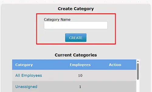 Creatingg Categories
