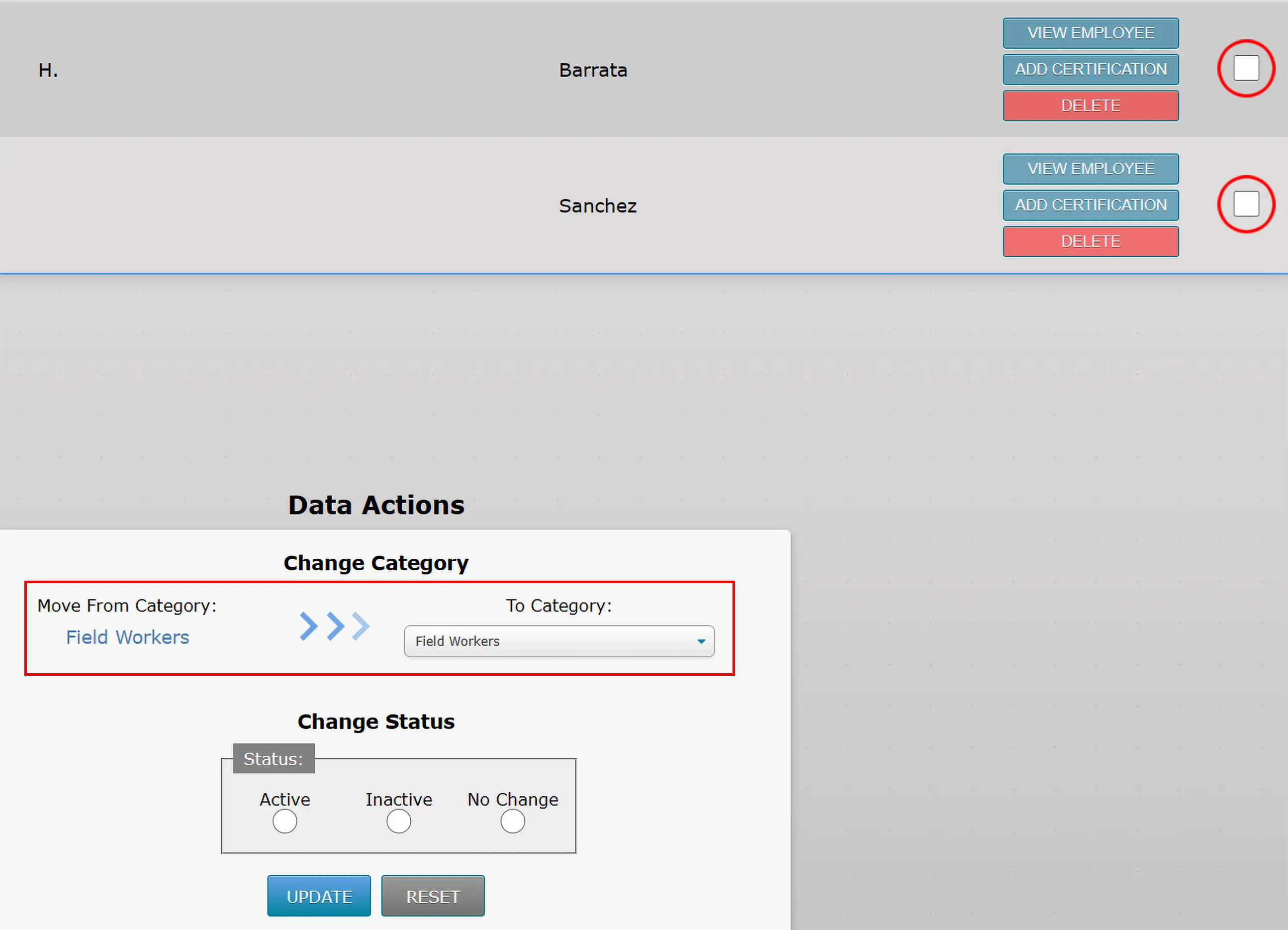 Creating Categories